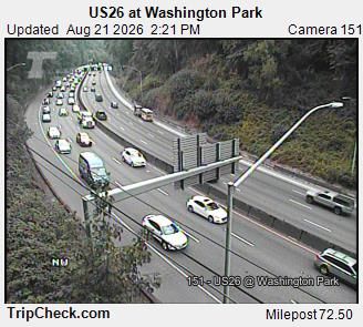 Traffic Cam Portland: US 26 at Washington Park
