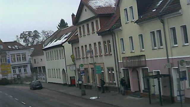 Markranstadt › South: Wettercam - Blick auf Schkeuditzer Straße (B 186) Richtung Süden