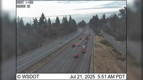 Traffic Cam Brier: I-405 at MP 28.9: Damson Rd