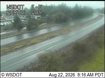 Traffic Cam Bellingham: I-5 at MP 263.6: Portal Way