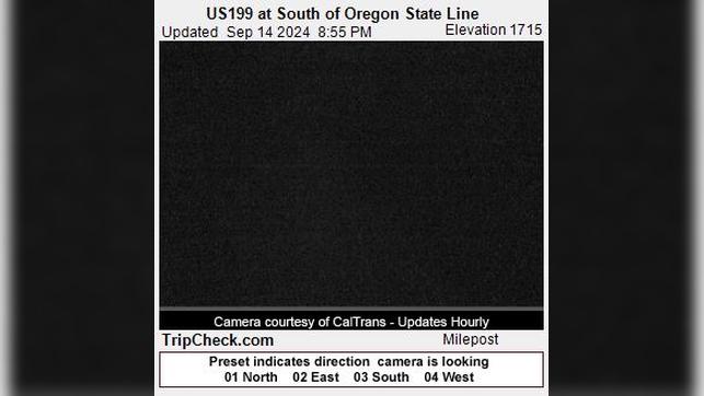 Traffic Cam O'Brien: US199 at South of Oregon State Line