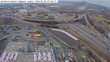 Traffic Cam Ostra Frolunda: Järnbrottsmotet högmast