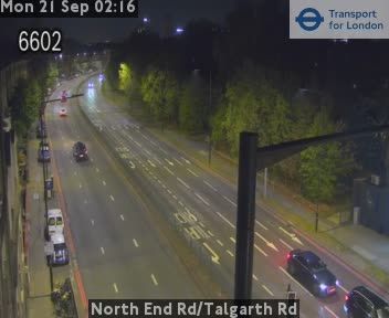 Traffic Cam London: North End Rd/Talgarth Rd