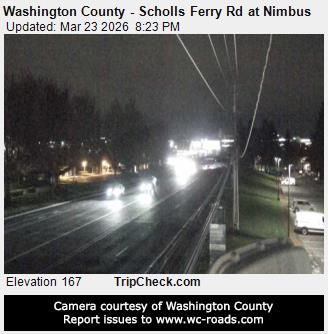 Traffic Cam Beaverton: Washington County - Scholls Ferry Rd at Nimbus
