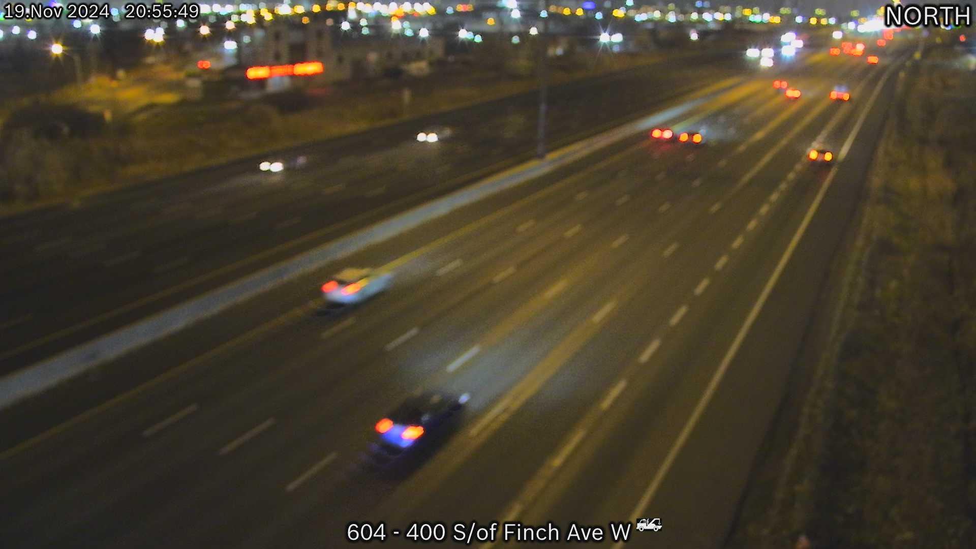 Traffic Cam North York: Highway 400 north of Sheppard Avenue