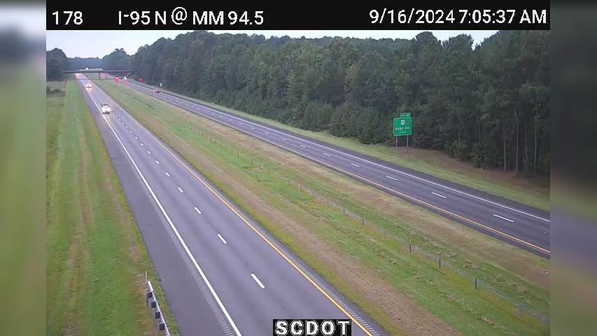 Traffic Cam Dantzler: I-95 N @ MM 94.5