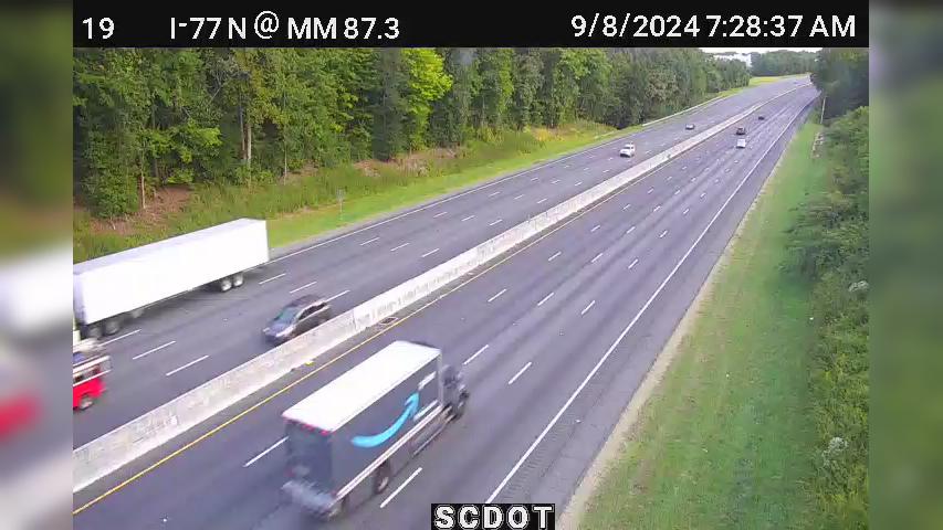 Traffic Cam Carowood: I-77 N @ MM 87.3