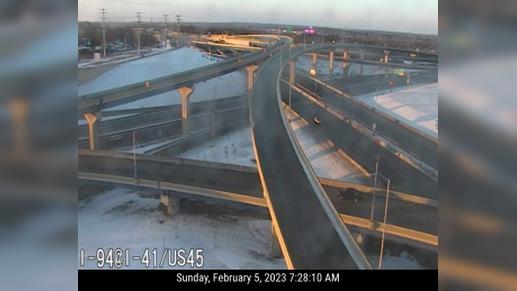 Traffic Cam Port of Milwaukee: I-794 @ S Hoan Bridge