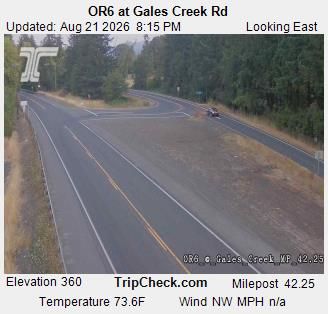 Traffic Cam Gales Creek: ORE6 at - Rd