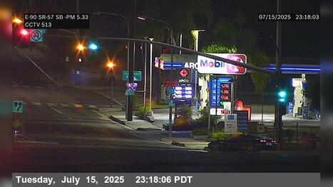 Traffic Cam Downtown Brea › East: SR-90 : SR-57 SB OR SE Corner