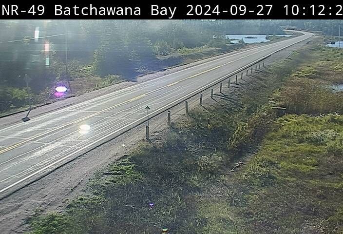 Traffic Cam Unorganized North Algoma: Highway 17 near Batchawana Bay