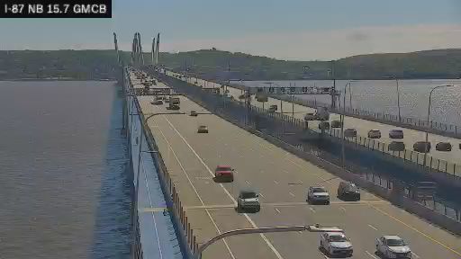 Traffic Cam South Nyack › North: I-87 Nouthbound MP 15.7 Gov. Mario M. Cuomo Bridge