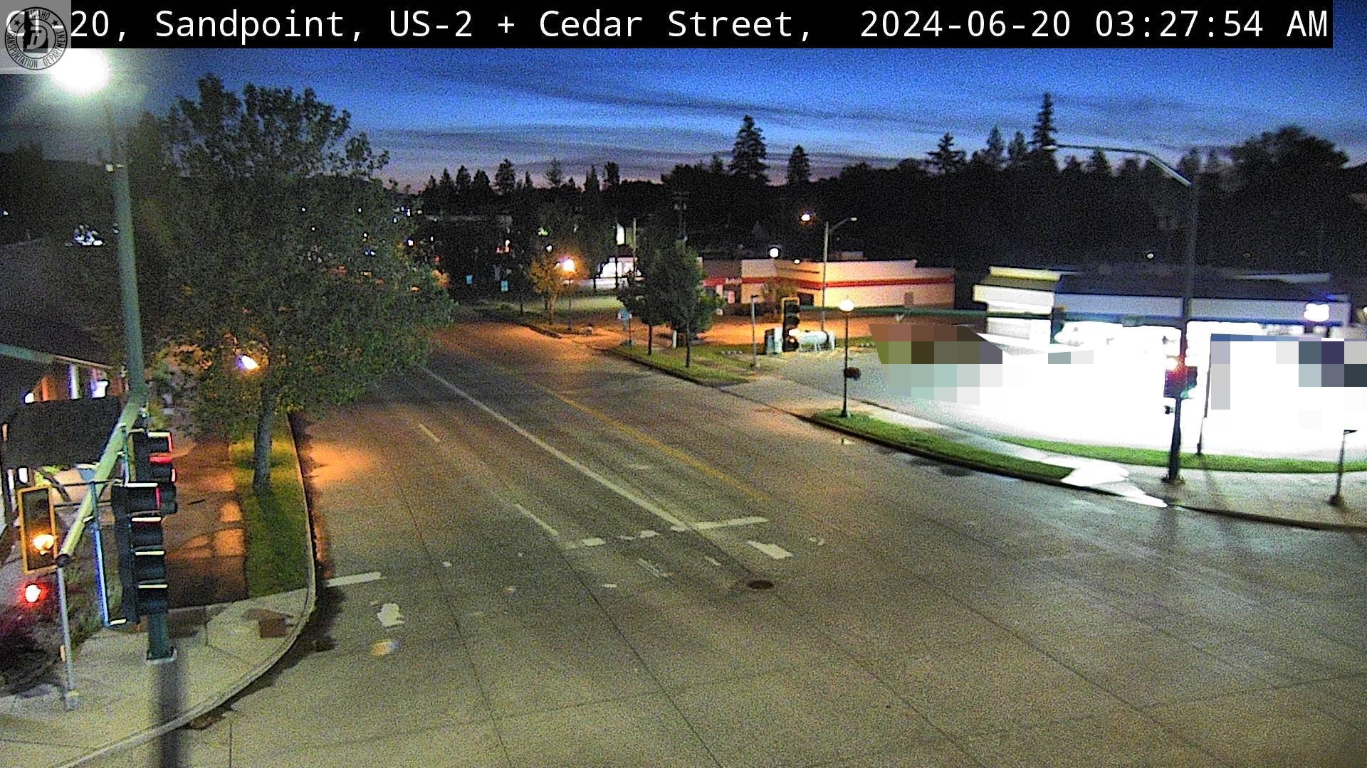 Sandpoint US 2 Cedar St Traffic Cam