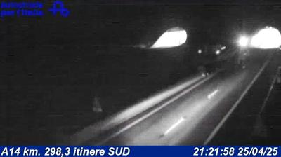 Preview delle webcam di Cupra Marittima: A14 km. 298,3 itinere SUD