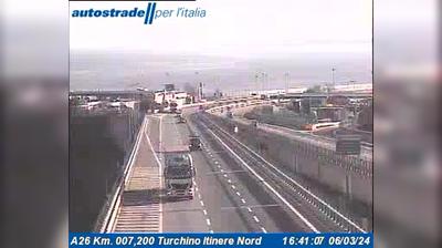 Preview delle webcam di Mele: A26 Km. 007,200 Turchino Itinere Nord