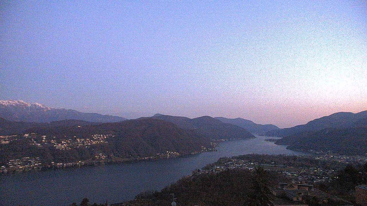 Vernate: Il Lago di Lugano da - Ticino (Svizzera)
