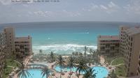 Ultima vista de la luz del día desde Cancún