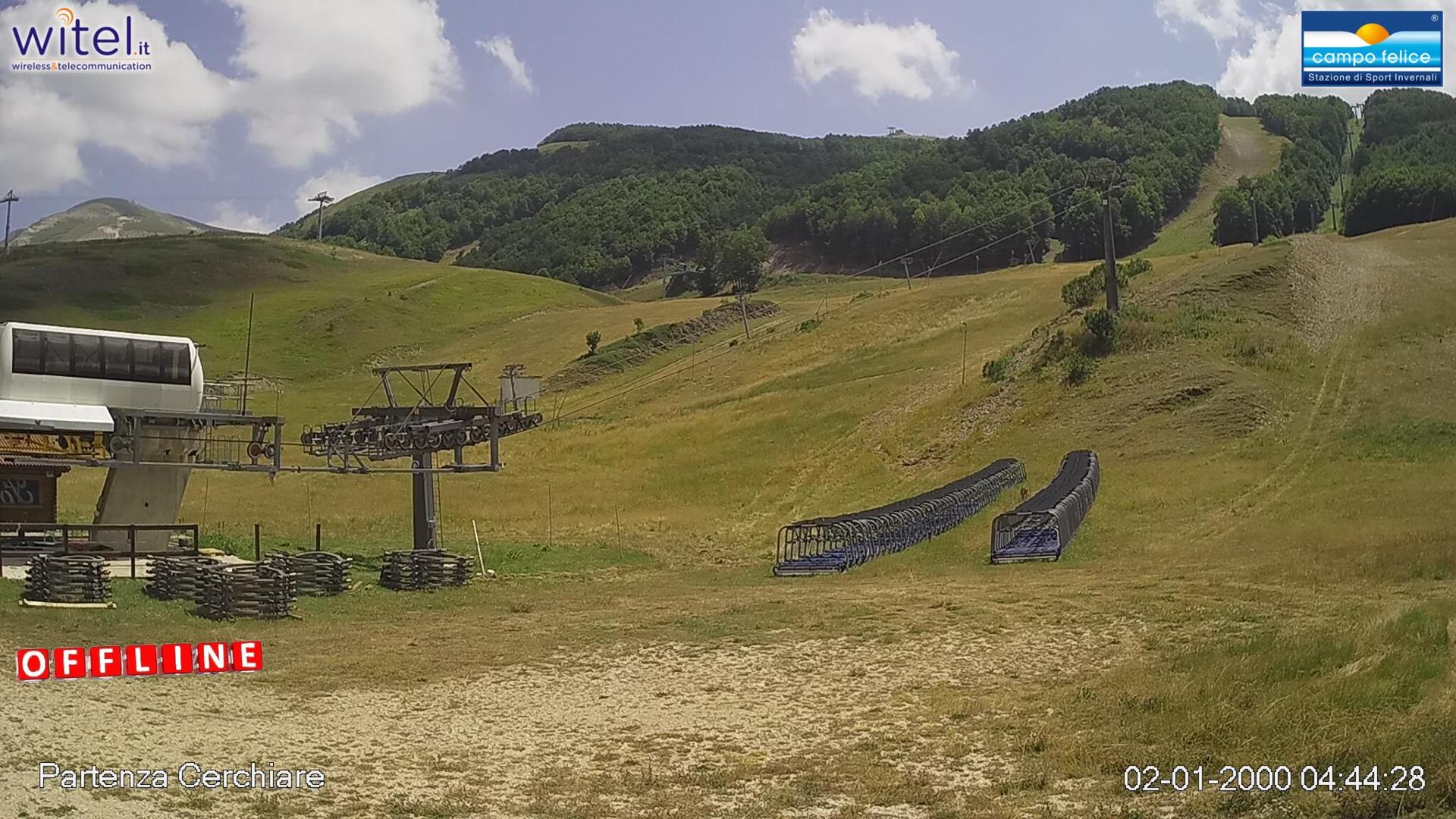 Traffic Cam Rocca di Cambio: Campo Felice - Partenza seggiovia Cerchiare