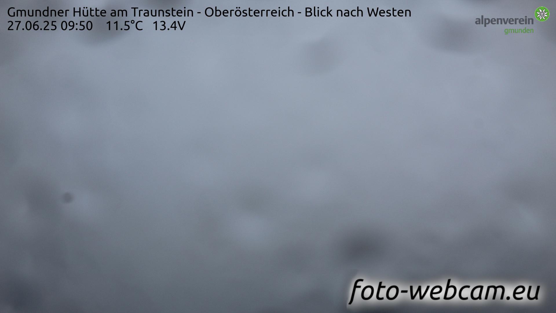 Gmunden: Gmundner Hütte am Traunstein - Ober - Blick nach Westen