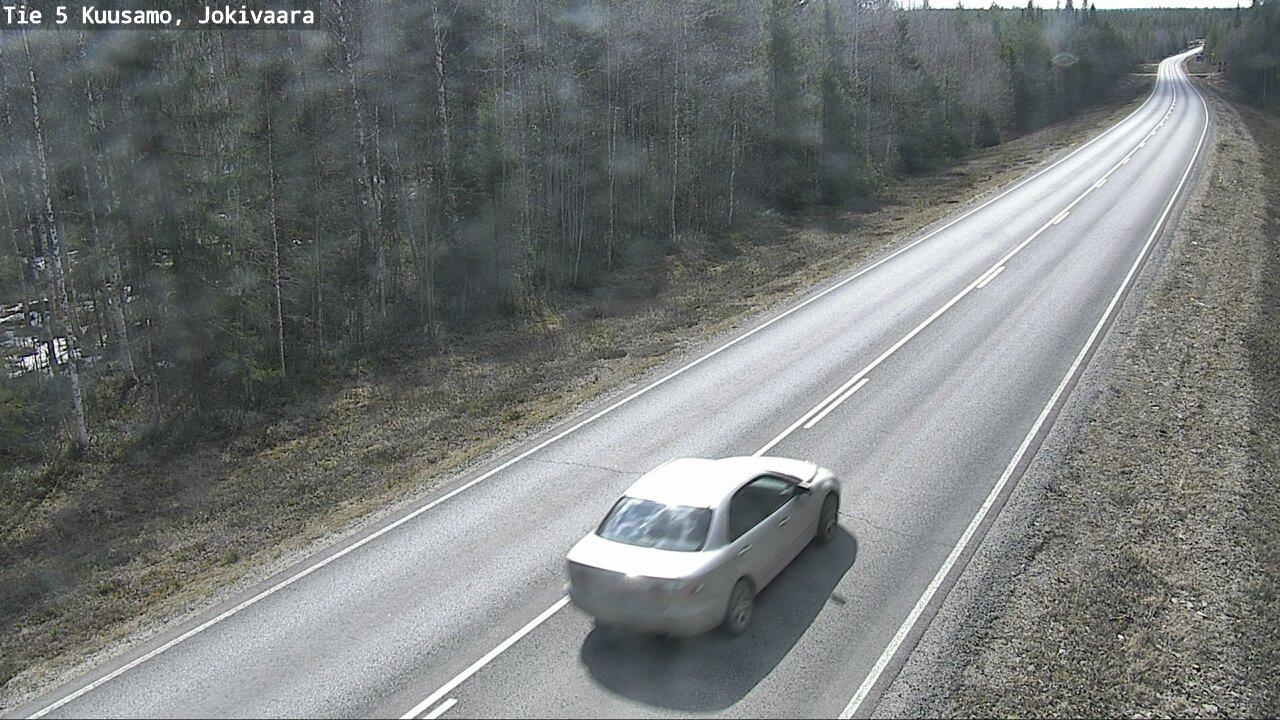 Traffic Cam Kuusamo: Tie - Jokivaara - Kajaaniin