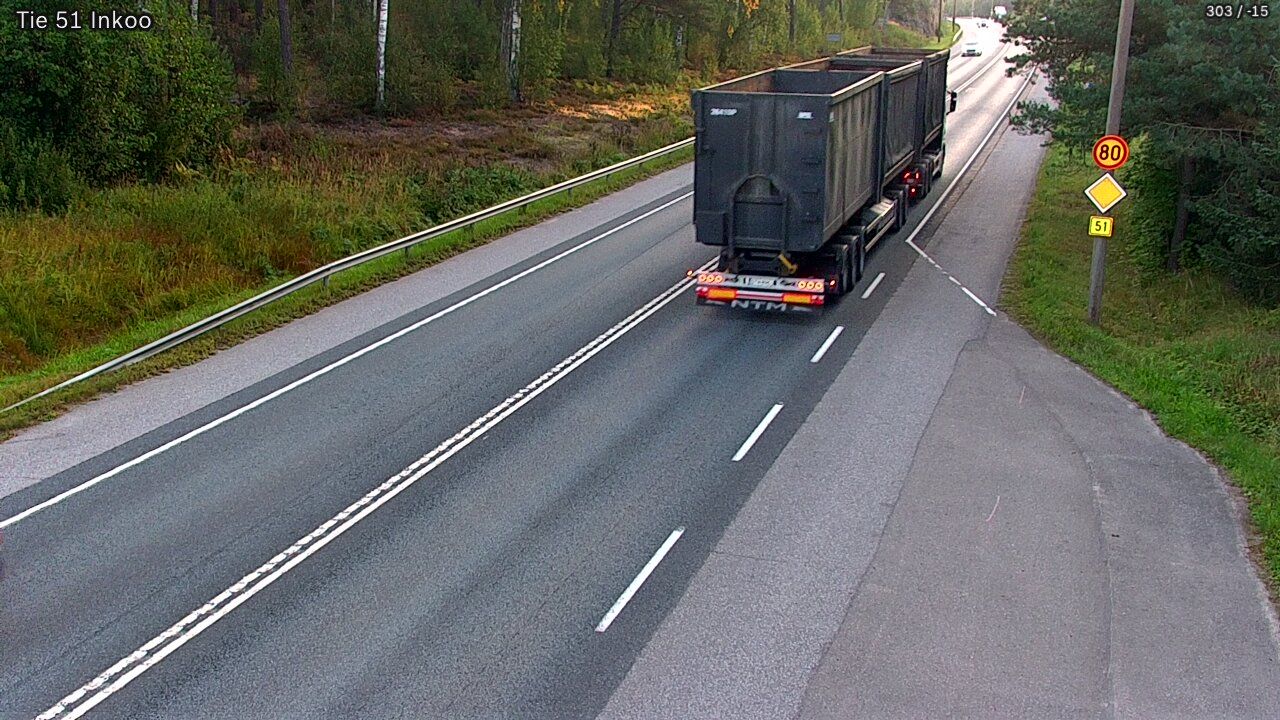 Traffic Cam Inga: Tie - Inkooseen