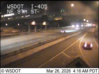 Traffic Cam Bellevue: I-405 at MP 13.9: NE 9th St