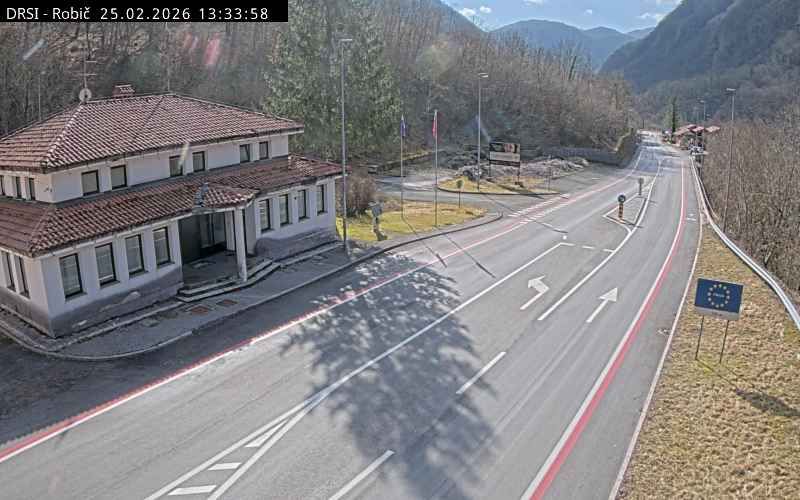 Traffic Cam Kobarid: G2-102, Robič - Staro selo, Robič