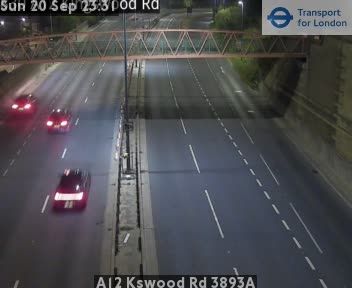 Traffic Cam Heathfield and Waldron: A12 Kswood Rd 3893A