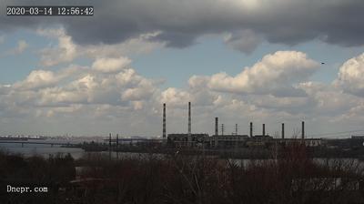 Vista de cámara web de luz diurna desde Dnipro: Prydniprovska TES