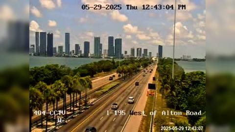 Traffic Cam Miami Beach: I-195 West of Alton Road