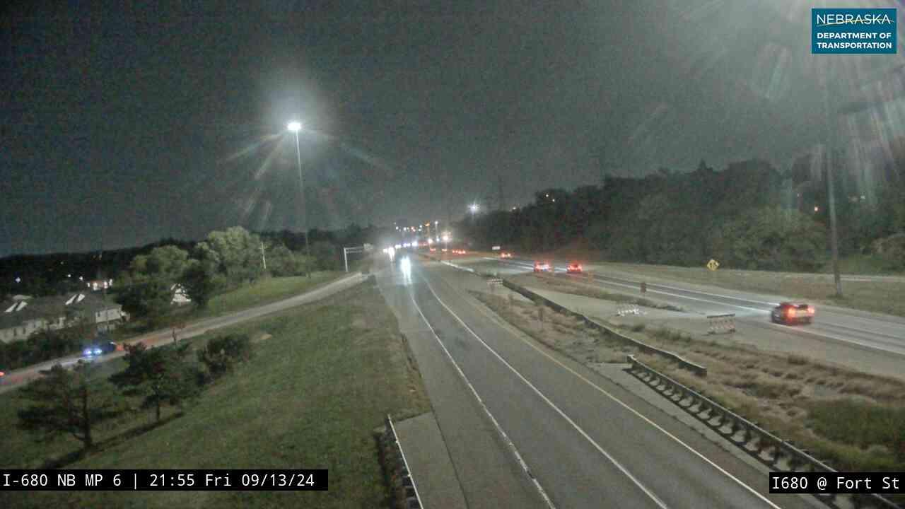Omaha I680 Fort Street Various Views Traffic Cam