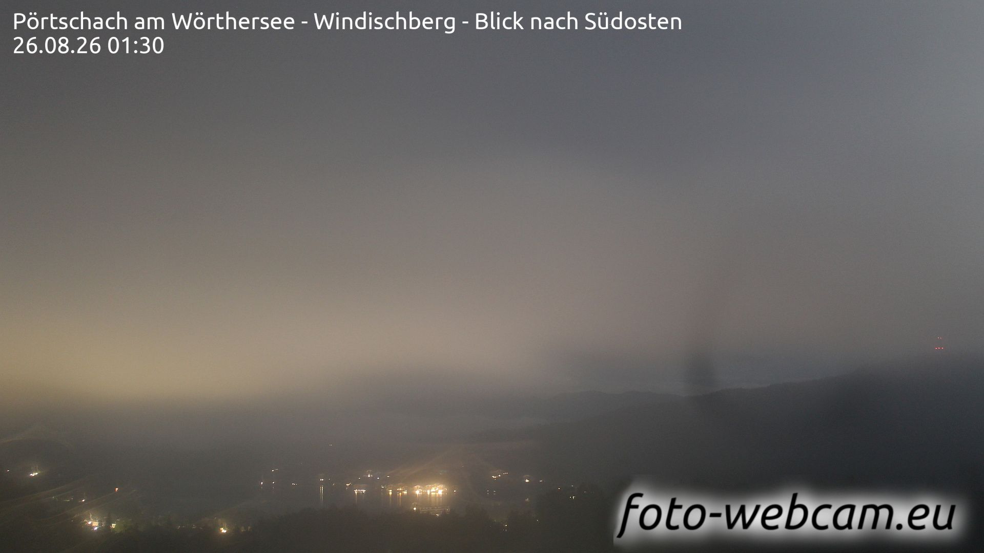 Traffic Cam Portschach am Worther See: Pörtschach am Wörthersee - Windischberg - Blick nach Südosten