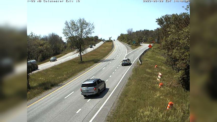 Traffic Cam Colchester › North: Exit 16 NB