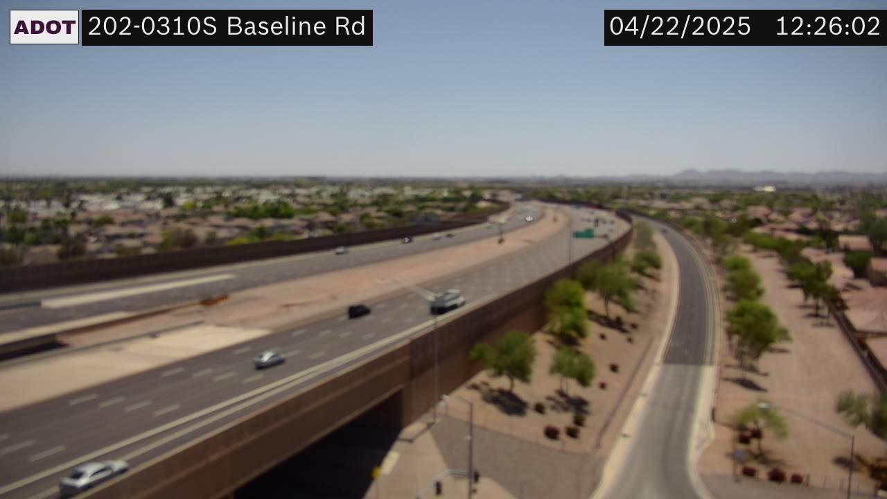 Traffic Cam Mesa › South: SR-202 SB 31.00 @Baseline Rd