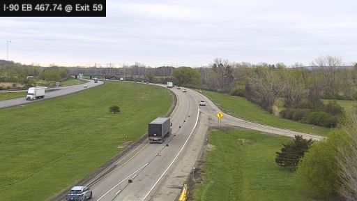 Traffic Cam Reed Corners › East: I-90 at Interchange 59 (Dunkirk)