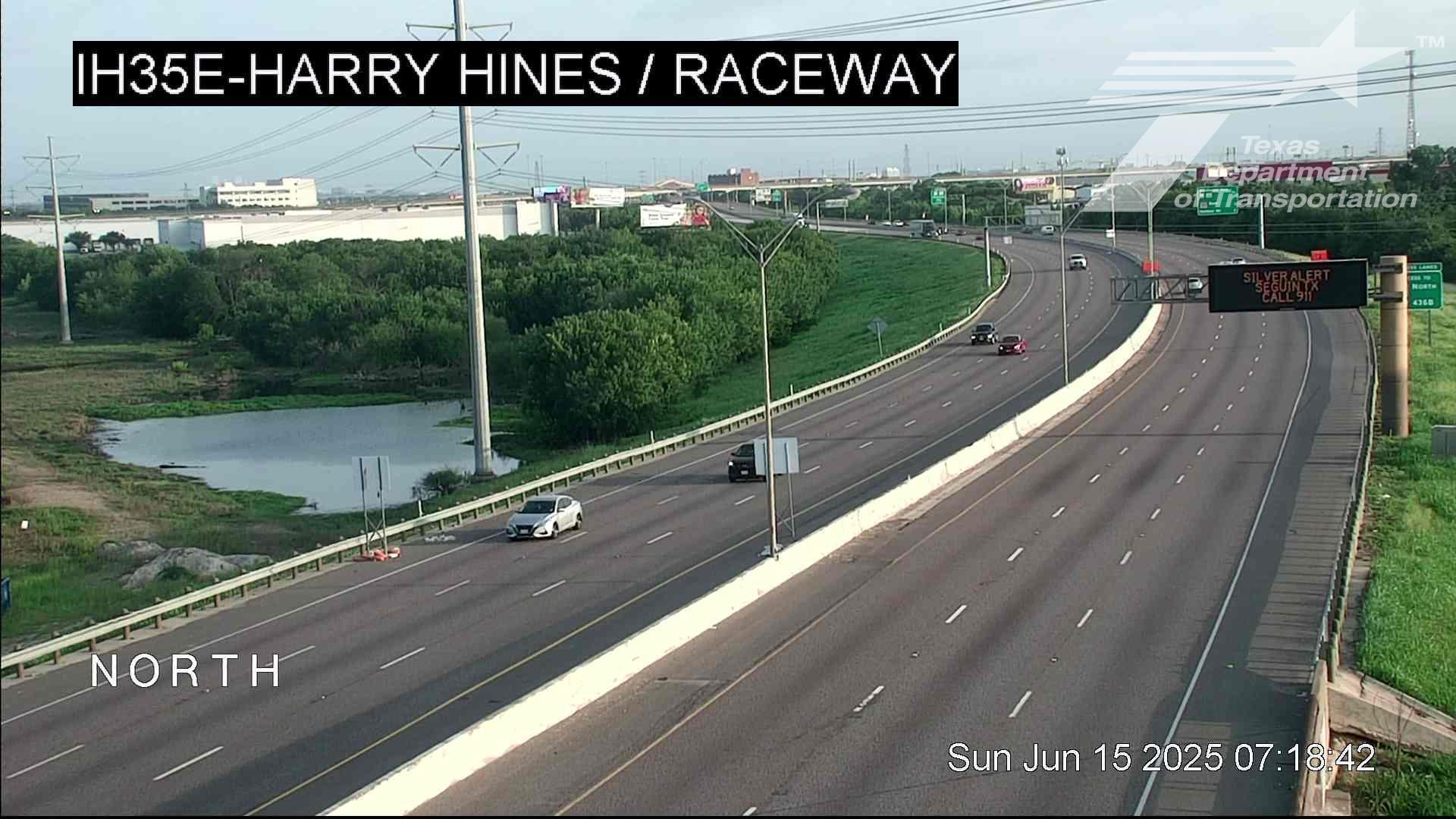 Traffic Cam Dallas › North: IH35E @ Raceway