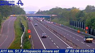 Preview delle webcam di Altopascio: A11 km. 51,7 - itinere est