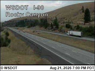 Traffic Cam Sammamish › East: I-90 at MP 96.2: Rocky Canyon