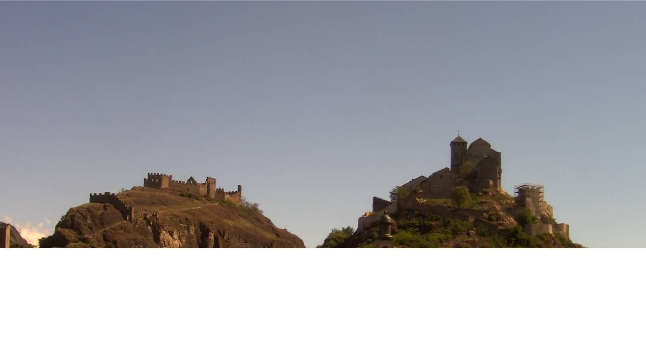 Sitten: Vue sur Valère et Tourbillon