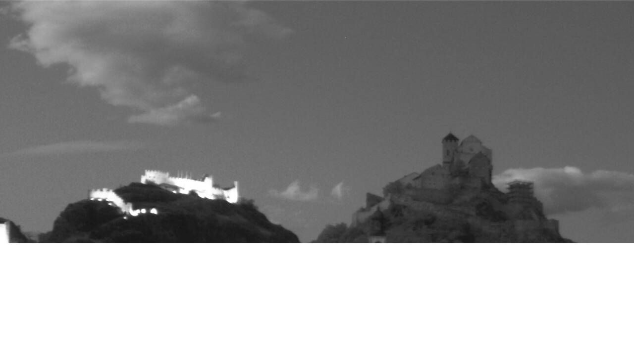 Sitten: Vue sur Valère et Tourbillon