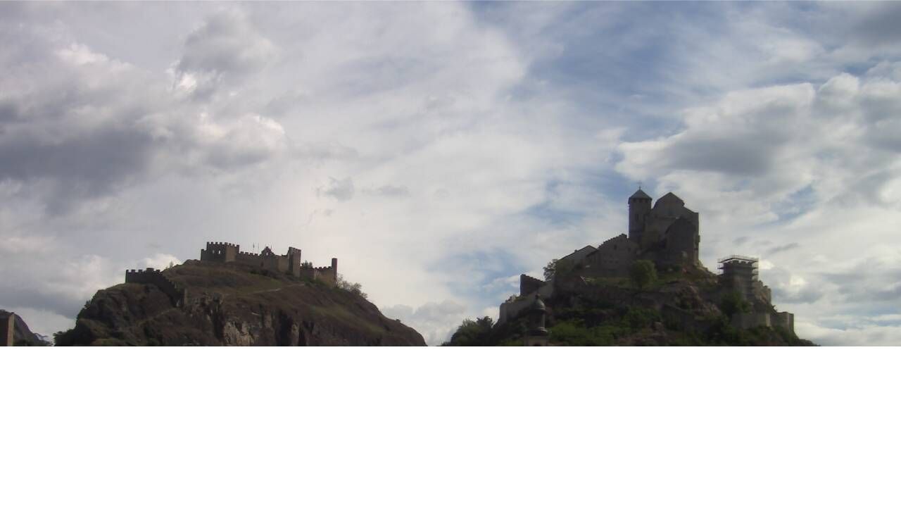 Sitten: Vue sur Valère et Tourbillon