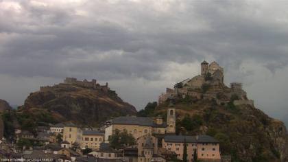 Sitten: Vue sur Valère et Tourbillon