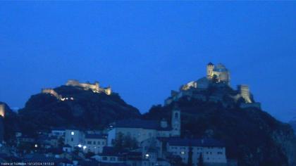 Sitten: Vue sur Valère et Tourbillon