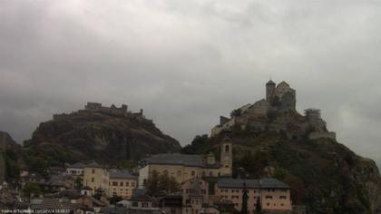 Sitten: Vue sur Valère et Tourbillon