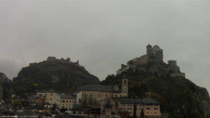 Sitten: Vue sur Valère et Tourbillon