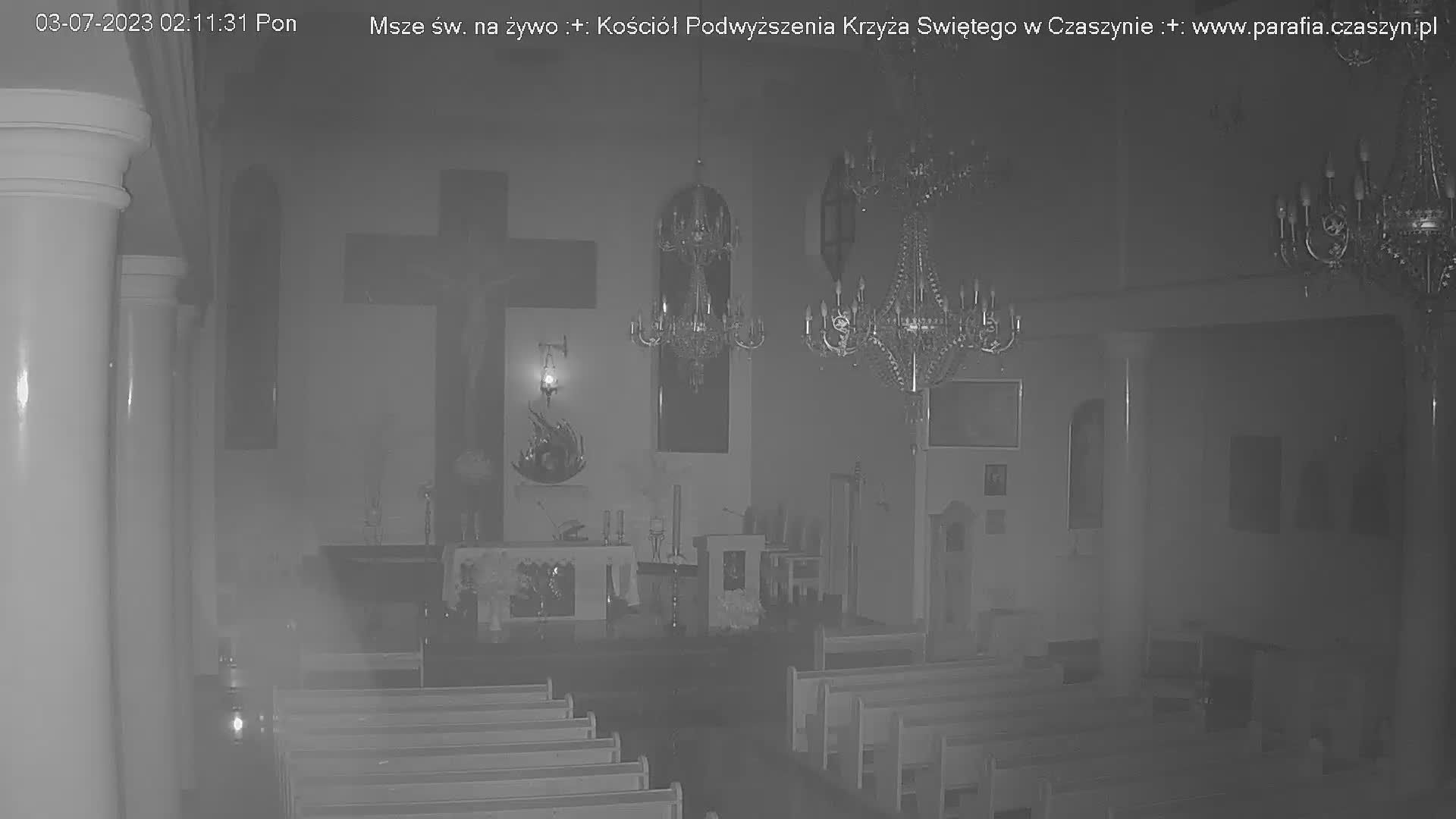 Traffic Cam Czaszyn › West: Parafia rzymskokatolicka pw. Podwyższenia Krzyża Świętego