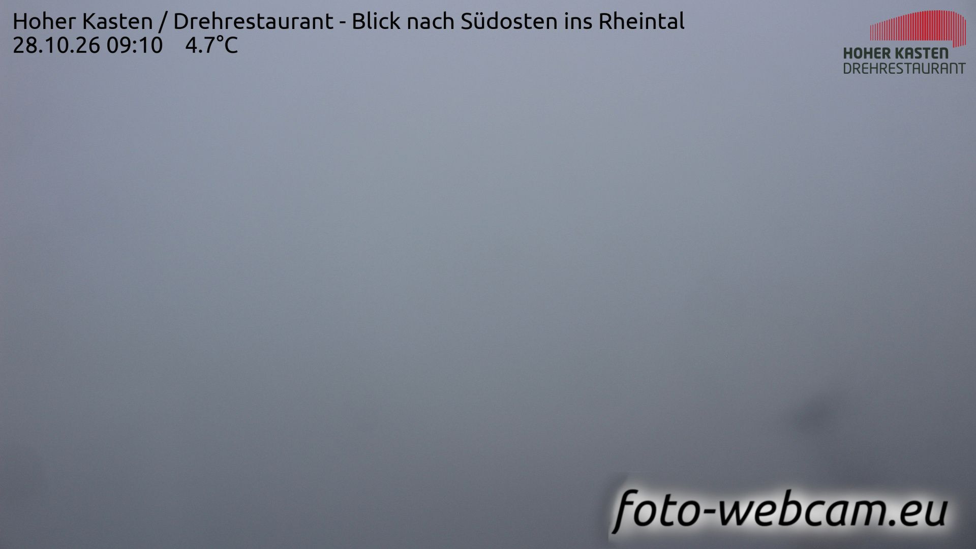 Altstätten: Drehrestaurant Hoher Kasten - Rheintal