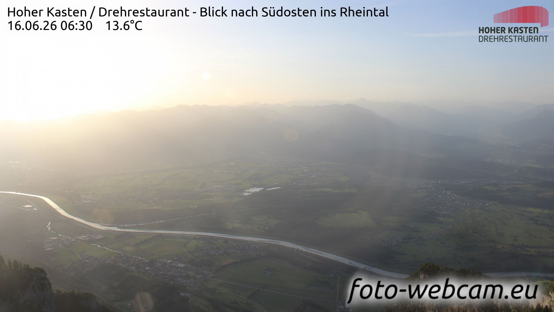 Altstätten: Drehrestaurant Hoher Kasten - Rheintal