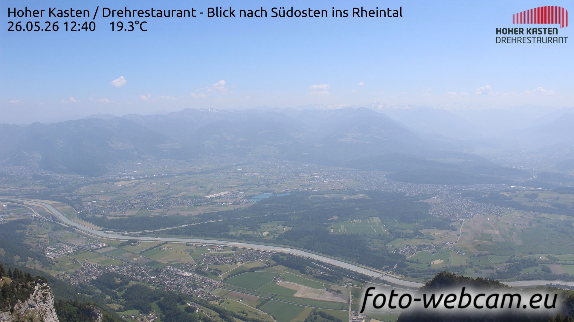 Altstätten: Drehrestaurant Hoher Kasten - Rheintal