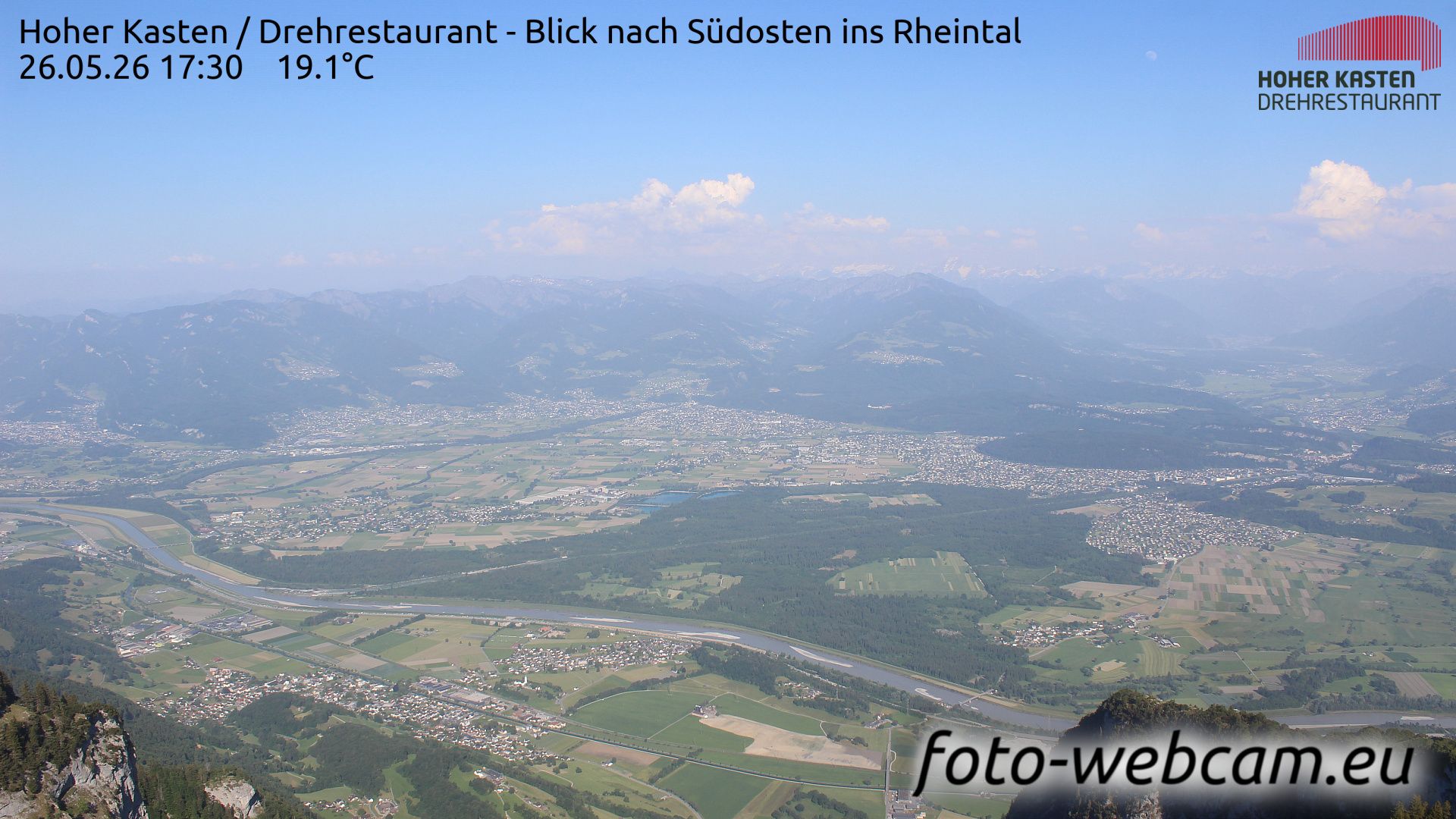 Altstätten: Drehrestaurant Hoher Kasten - Rheintal